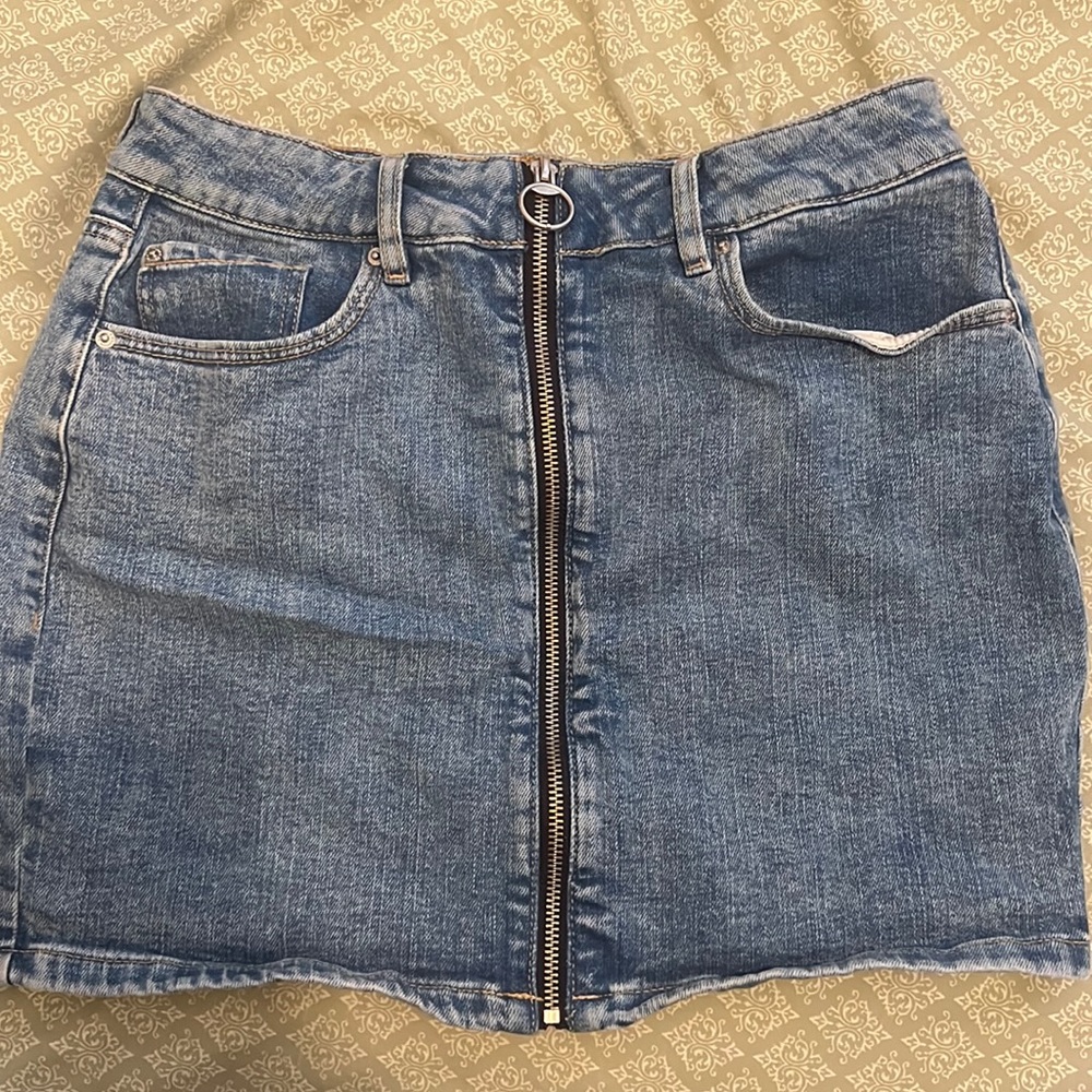 Garage denim skirt